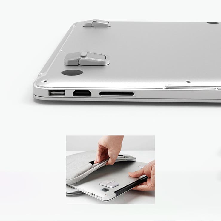 ノートパソコンスタンド 2個セット 粘着式 | PlusNao | 詳細画像10 