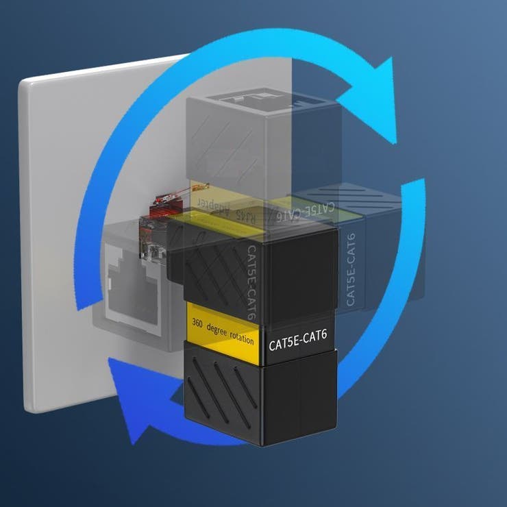 LANケーブルコネクタ 延長コネクタ 360度回転 | PlusNao | 詳細画像6 
