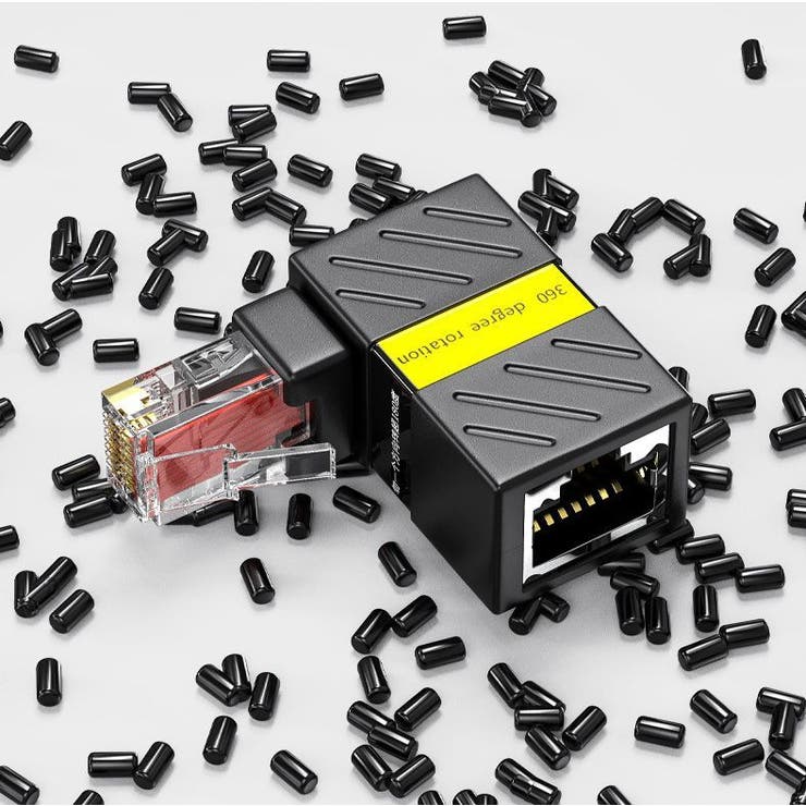 LANケーブルコネクタ 延長コネクタ 360度回転 | PlusNao | 詳細画像7 