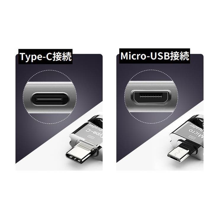 ポータブルカードリーダー microSDカードリーダー TFカード | PlusNao | 詳細画像9 