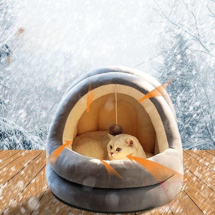 ペットベッド ペットハウス ドーム型 | PlusNao | 詳細画像4 