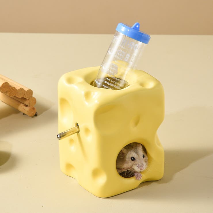 ハムスター隠れ家 水飲み器 チーズ型 | PlusNao | 詳細画像5 