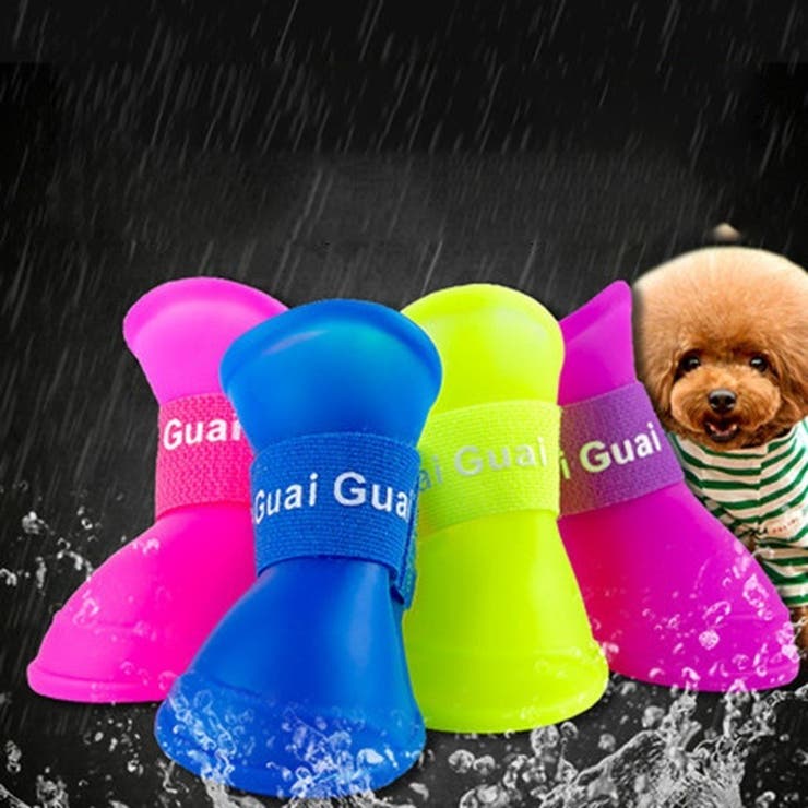 犬用レインブーツ 4個セット 犬用レインシューズ | PlusNao | 詳細画像6 