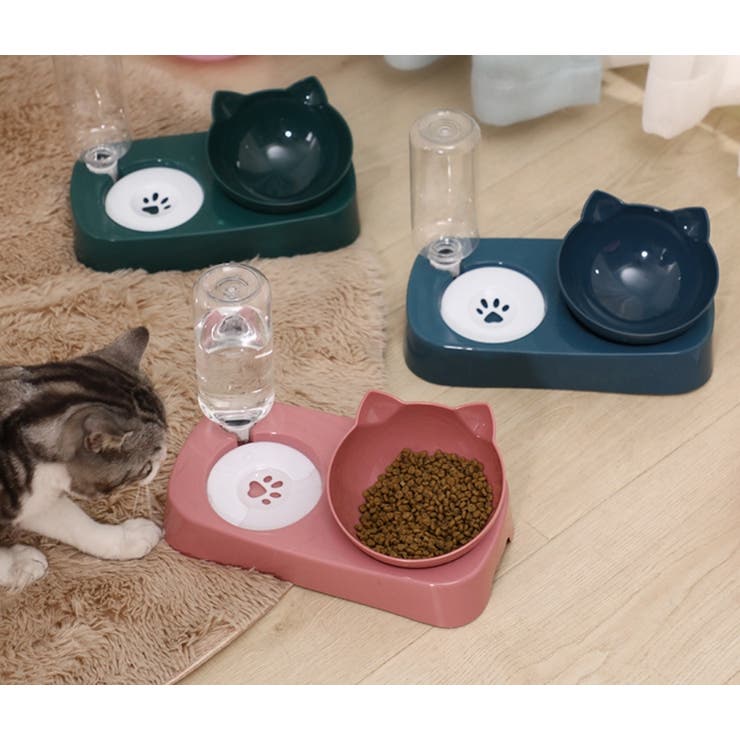 ペット用食器 フードボウル 自動給水器付き | PlusNao | 詳細画像2 