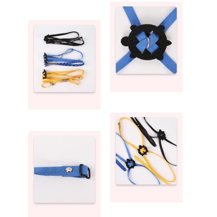 完売品☆Coo ゼブラ柄リボンハーネス&リード　ビジュー　XS 週末値下☆Coo ゼブラ柄リボンハーネス&リード ビジュー XS