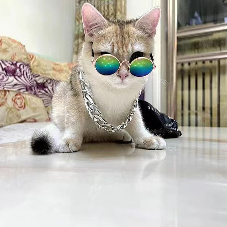 ペット用ネックレス ペット用アクセサリー ネコ[品番：FQ000183441