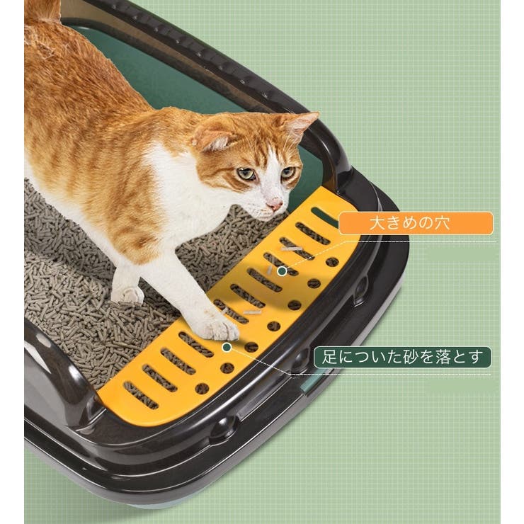 猫用トイレ キャットトイレ 本体 | PlusNao | 詳細画像4 