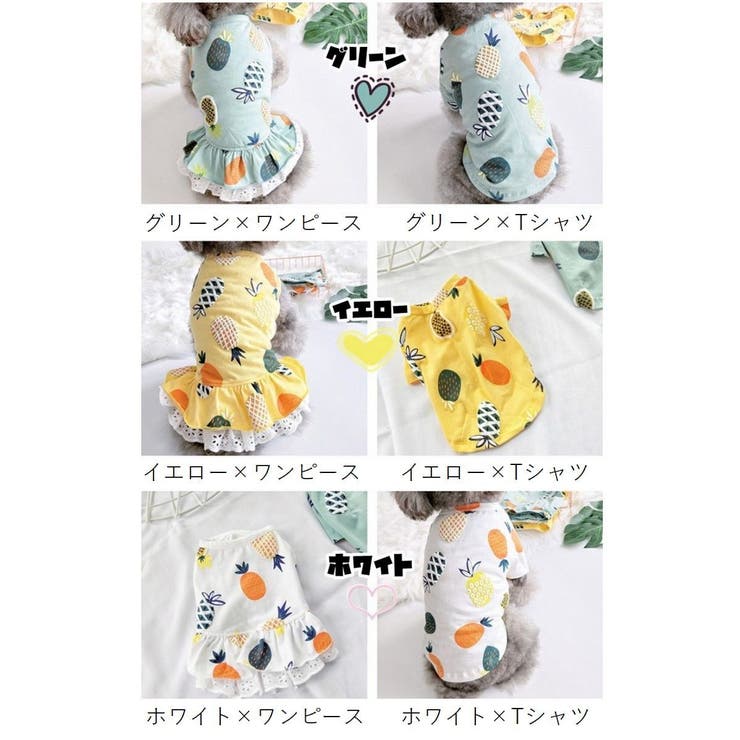 ペット用ワンピース ペット用カットソー ペット用Tシャツ | PlusNao | 詳細画像16 