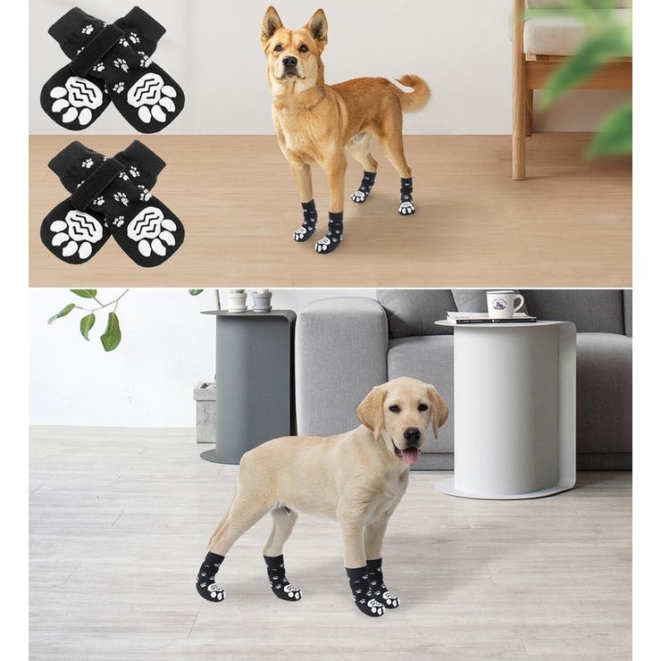犬用靴下 4枚セット ペット用 | PlusNao | 詳細画像4 