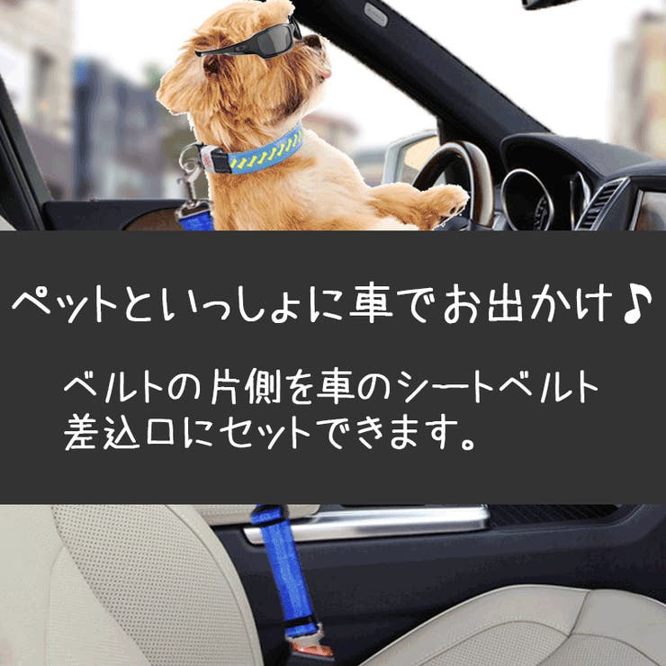 犬用シートベルト ペットグッズ ドライブ用品 品番 Fq Plusnao プラスナオ のファッション通販 Shoplist ショップリスト