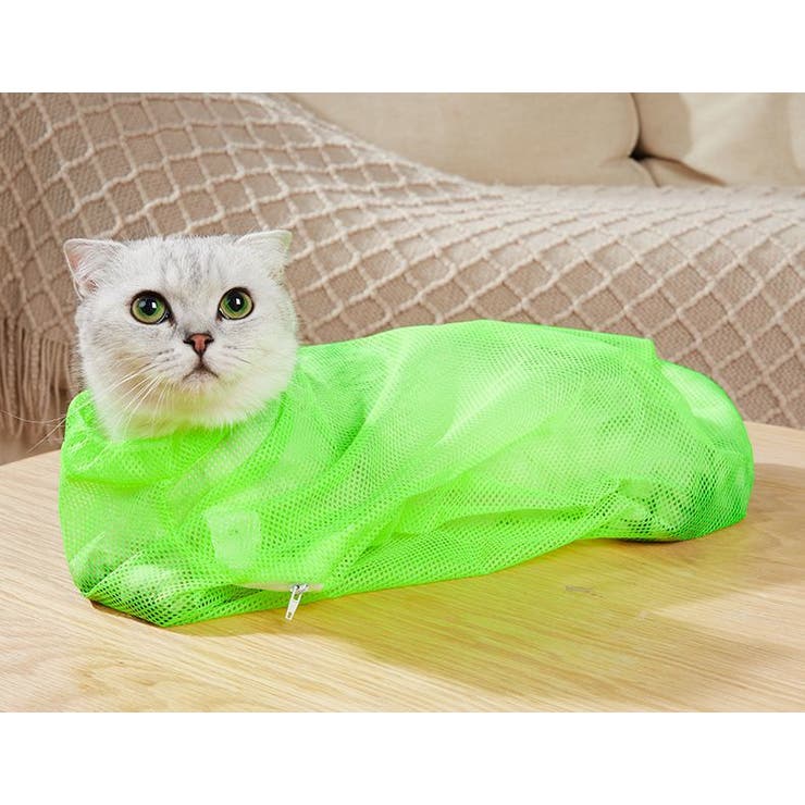 猫用みのむし袋 お風呂ネット 保定袋 | PlusNao | 詳細画像2 