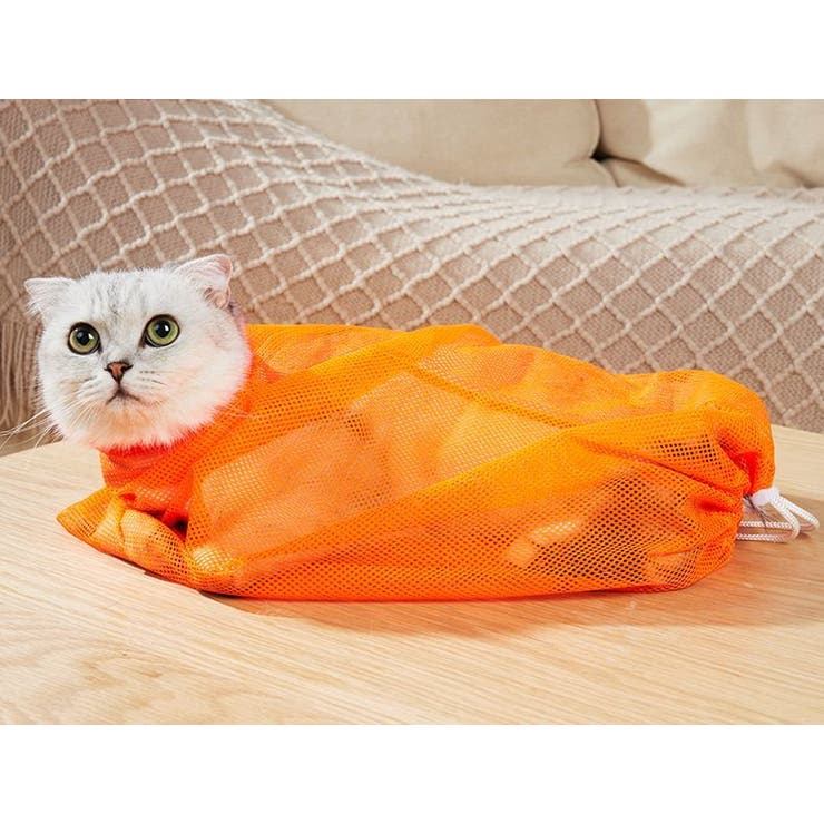 猫用みのむし袋 お風呂ネット 保定袋 | PlusNao | 詳細画像4 