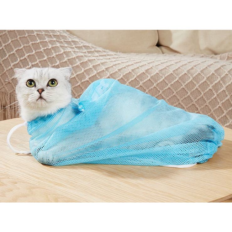 猫用みのむし袋 お風呂ネット 保定袋 | PlusNao | 詳細画像5 