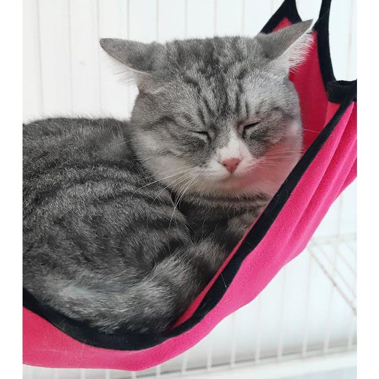 猫用 のハンモック・クッション グレー フリース・デニム 猫用 のハンモック・クッション グレー フリース・デニム