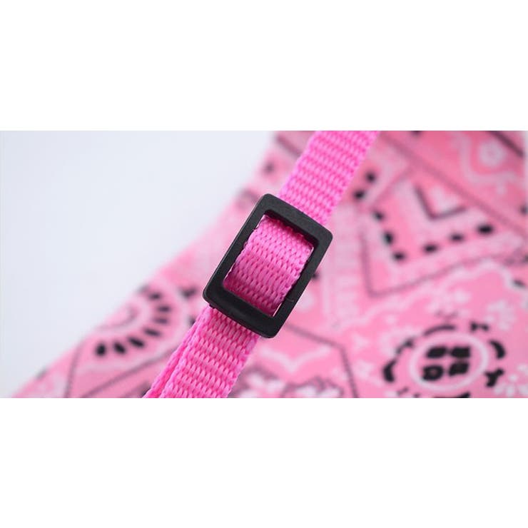 No.2932☘️ 犬猫用 リバーシブル バンダナ Mサイズ ハワイアン ピンク