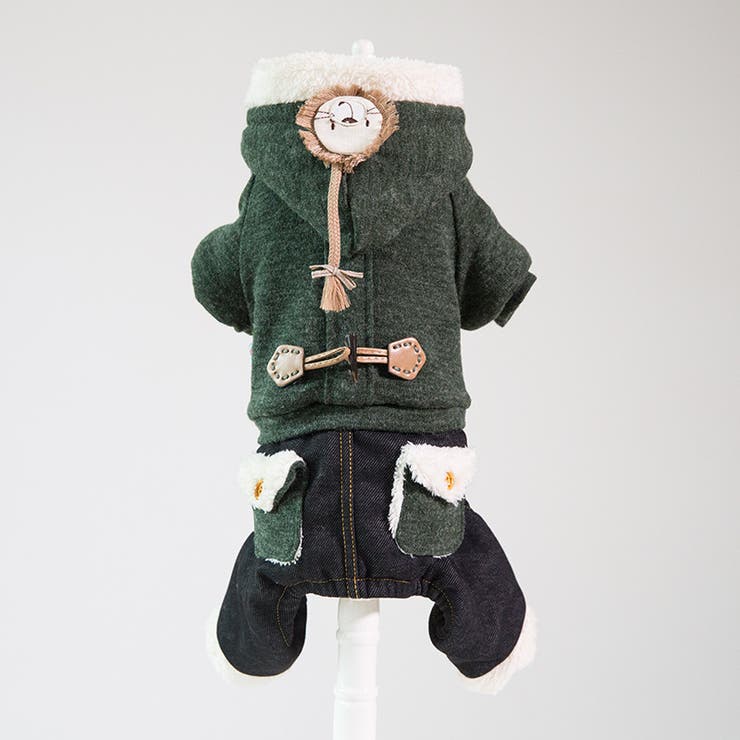 ドッグウエア フード付きカバーオール つなぎ | PlusNao | 詳細画像14 