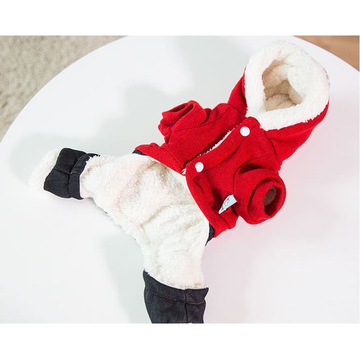 ドッグウエア フード付きカバーオール つなぎ | PlusNao | 詳細画像8 