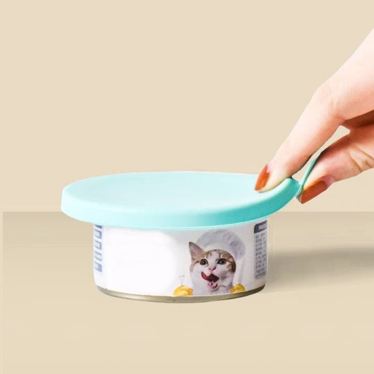 ペット用 缶詰の蓋キャップ シリコンラップ | PlusNao | 詳細画像2 