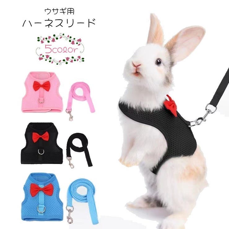 ウサギ用ハーネスリード ウサギ用リード 兎用[品番：FQ000210675