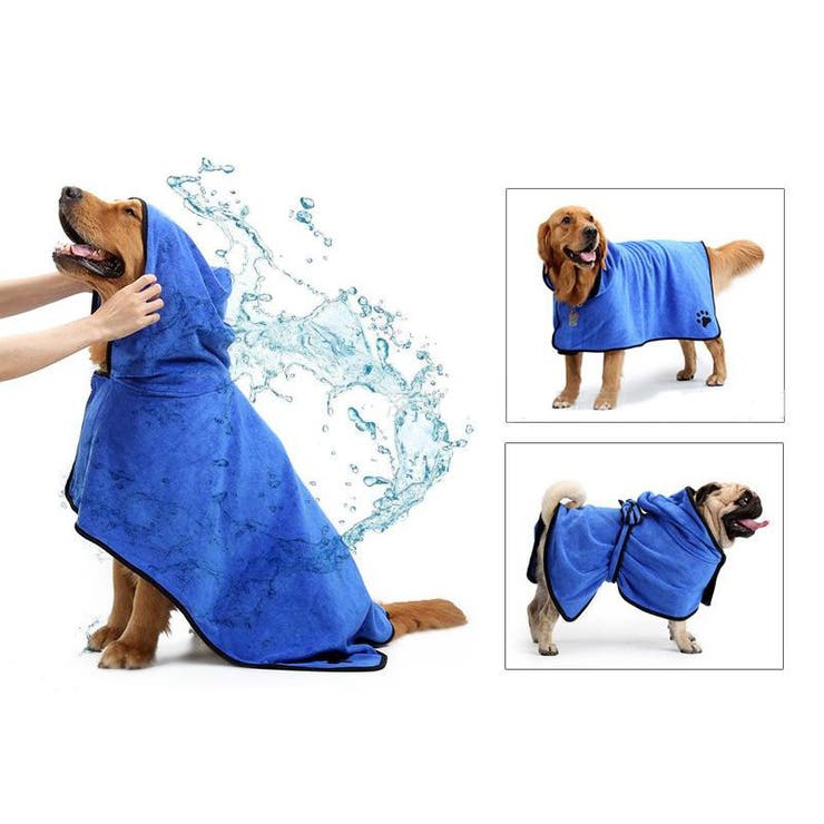 ペット用バスローブ バスタオル 犬用 | PlusNao | 詳細画像6 