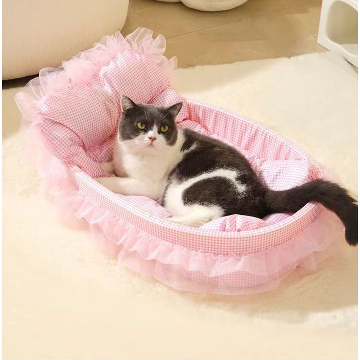 ペット用ベッド クッション付き 猫用ベッド | PlusNao | 詳細画像2 
