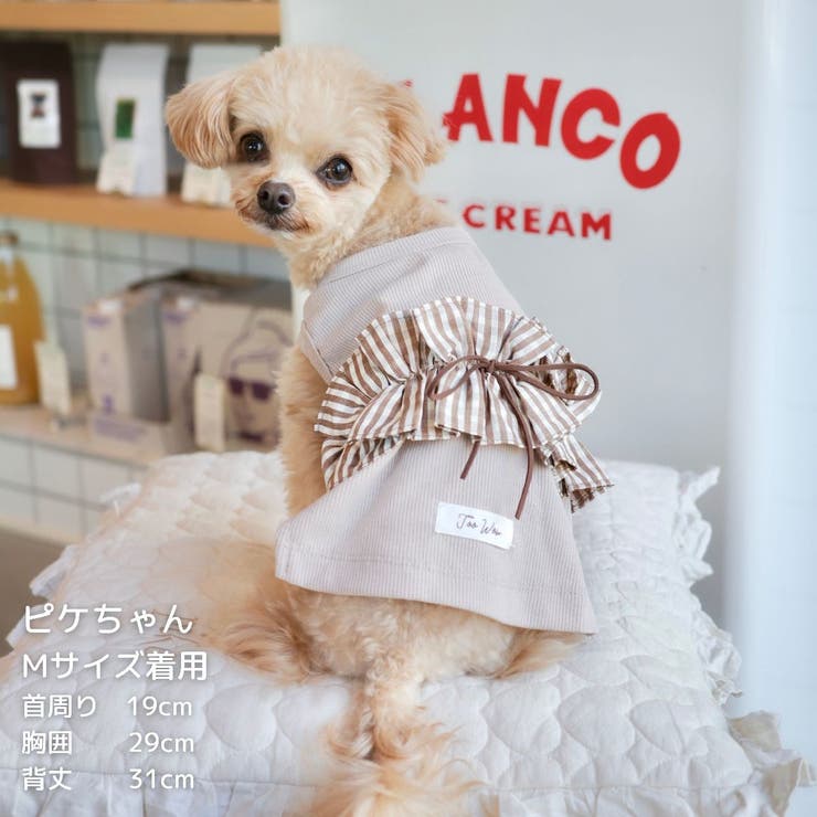 【ギンガムリボンタンクトップ】犬 服 犬服 | PlusNao | 詳細画像11 