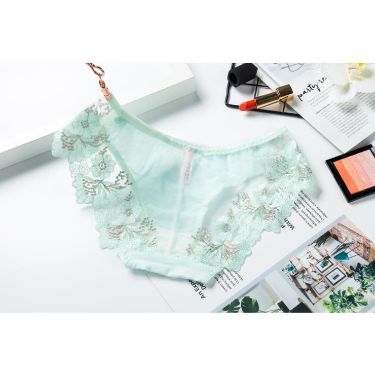 シースルーショーツ セクシーパンツ 花柄インナーレディースショーツフラワーレース | PlusNao | 詳細画像6 
