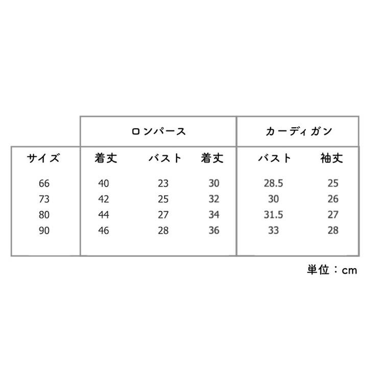 セットアップ ロンパース カーディガン | PlusNao | 詳細画像8 