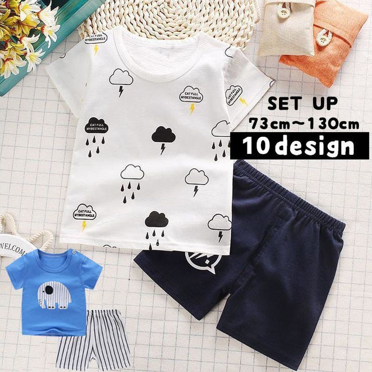 上下セット 半袖Tシャツ ハーフパンツ | PlusNao | 詳細画像1 