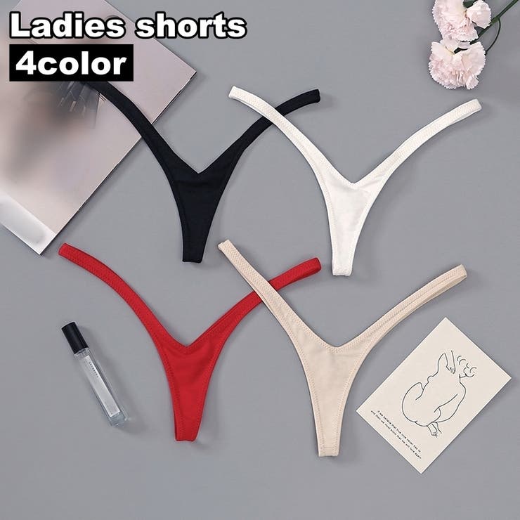 Tバックショーツ 紐パン Vバック | PlusNao | 詳細画像1 