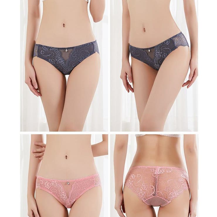 ヒップハンガーショーツ 総レース 花柄 | PlusNao | 詳細画像4 