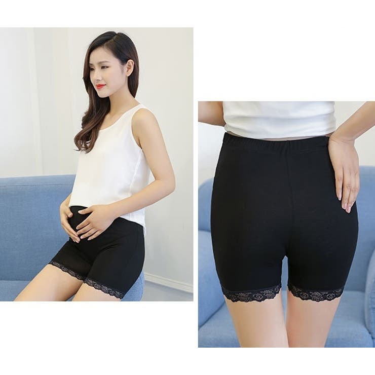 マタニティショーツ 3分丈 ハイウエスト | PlusNao | 詳細画像2 