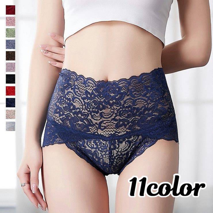 スタンダードショーツ ハイウエスト 総レース | PlusNao | 詳細画像1 