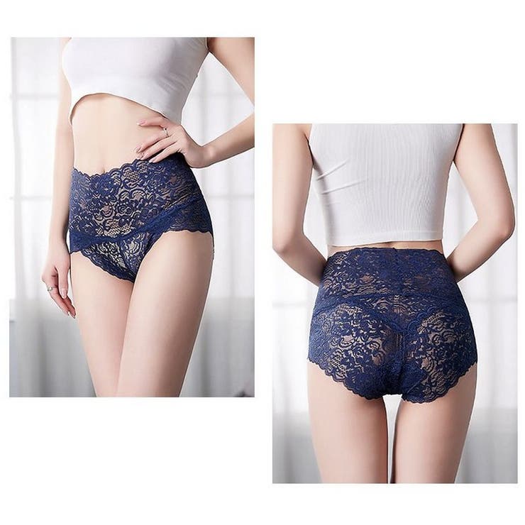 スタンダードショーツ ハイウエスト 総レース | PlusNao | 詳細画像5 