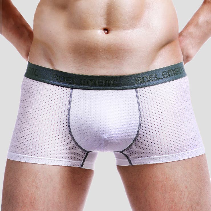 ボクサーパンツ メッシュ素材 ウエストロゴ | PlusNao | 詳細画像2 