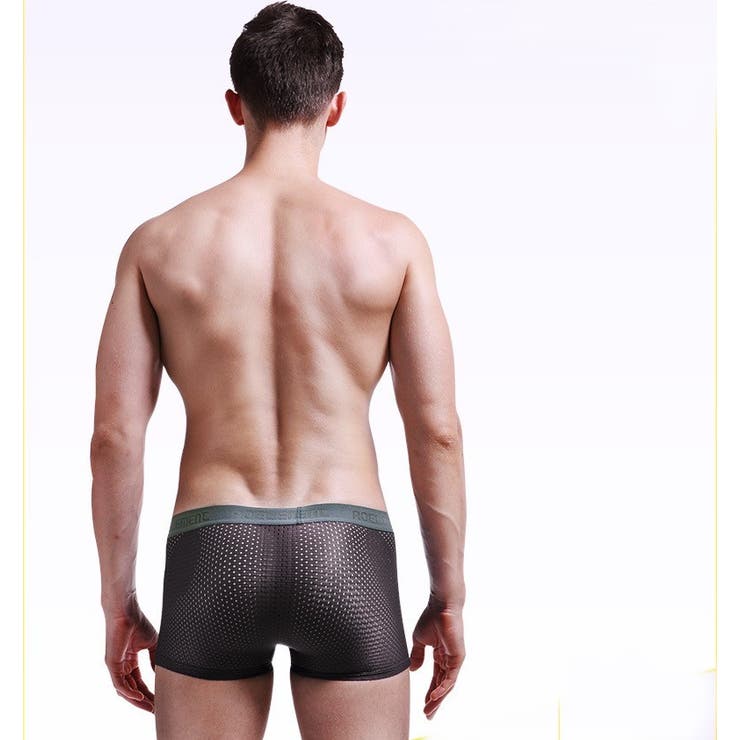 ボクサーパンツ メッシュ素材 ウエストロゴ | PlusNao | 詳細画像6 