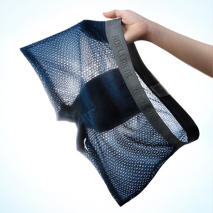 ボクサーパンツ メッシュ素材 ウエストロゴ | PlusNao | 詳細画像8 