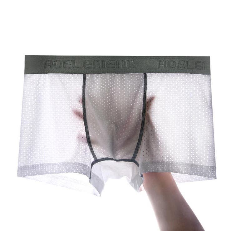 ボクサーパンツ メッシュ素材 ウエストロゴ | PlusNao | 詳細画像9 