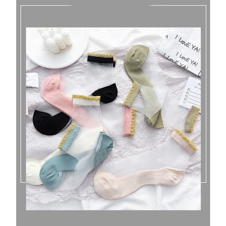 アンクルソックス シアーソックス 4足セット | PlusNao | 詳細画像9 