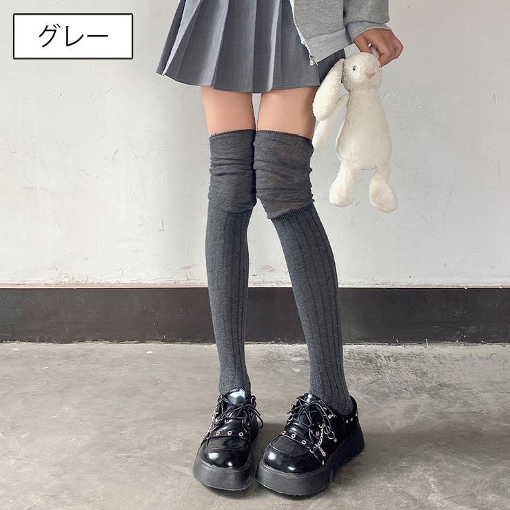 ニーハイソックス ハイソックス レディース | PlusNao | 詳細画像11 