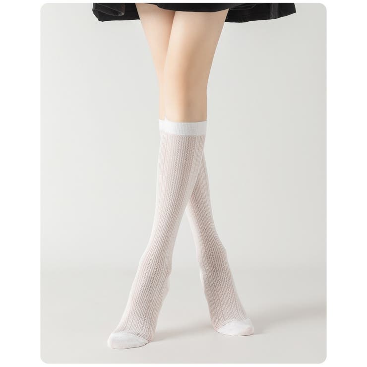 クルーソックス ハイソックス レディース | PlusNao | 詳細画像4 