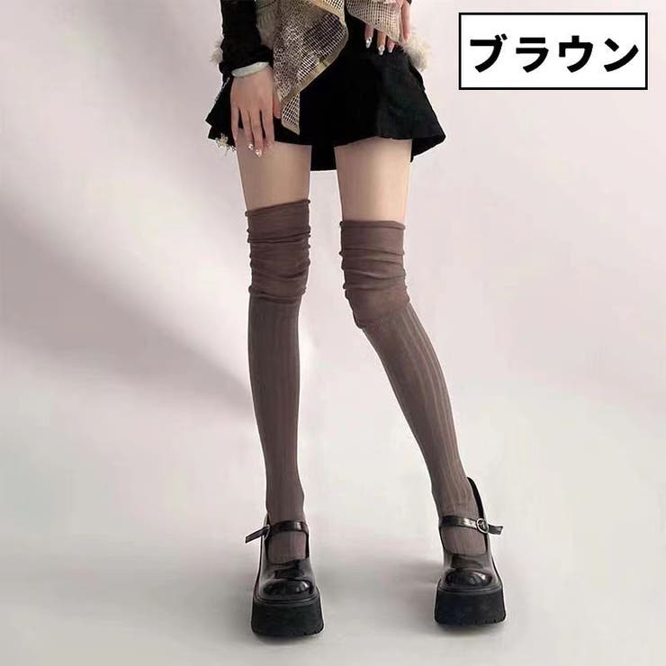 オーバーニーソックス ニーハイソックス レディース | PlusNao | 詳細画像14 