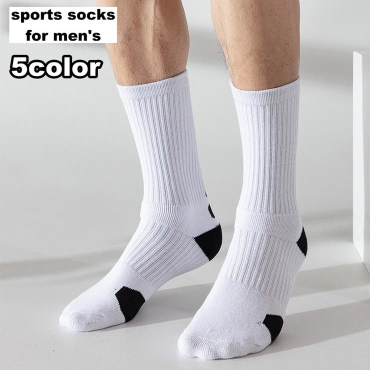 スポーツソックス スポーツ靴下 クルーソックス | PlusNao | 詳細画像1 