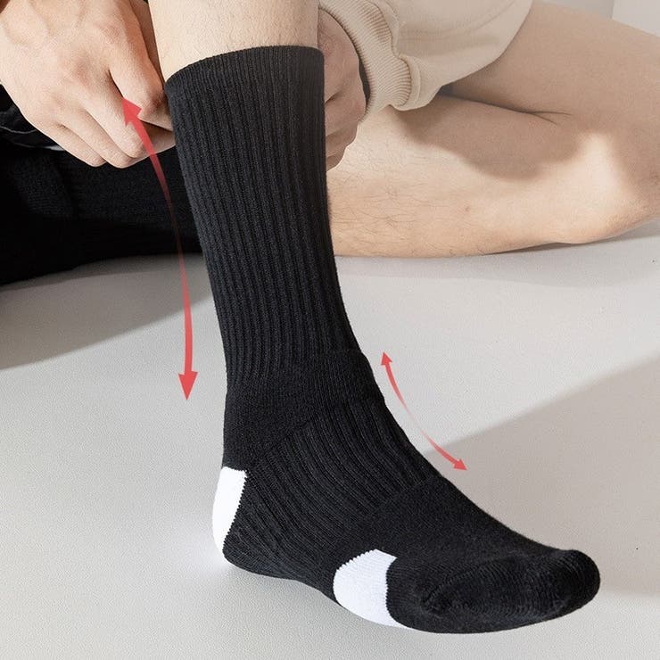スポーツソックス スポーツ靴下 クルーソックス | PlusNao | 詳細画像4 