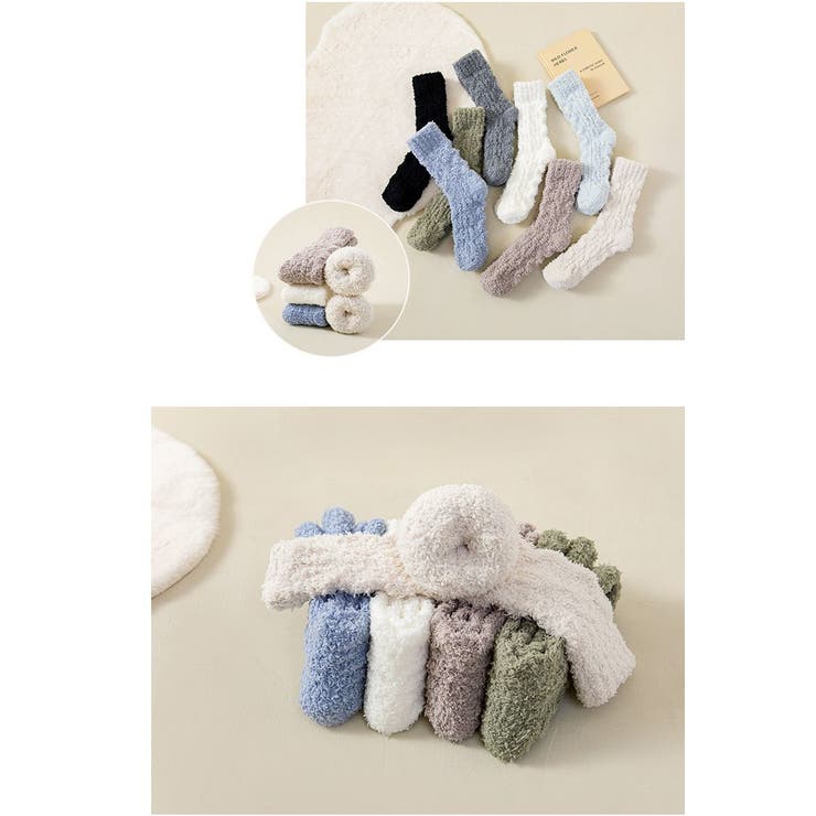 ルームソックス クルーソックス 靴下 | PlusNao | 詳細画像17 