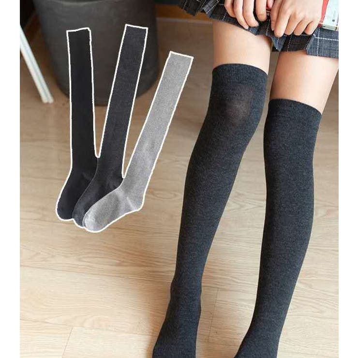 オーバーニーソックス ニーハイソックス ハイソックス | PlusNao | 詳細画像3 