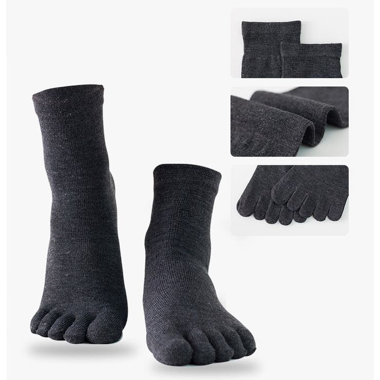 5本指ソックス 踵なし メンズ | PlusNao | 詳細画像17 