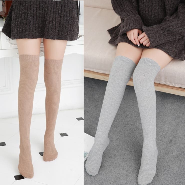 ニーハイソックス ニーハイオーバーソックス ハイソックス | PlusNao | 詳細画像5 