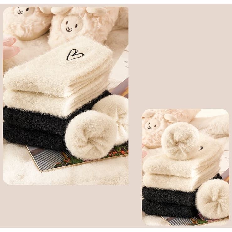 ルームソックス 1足 クルーソックス | PlusNao | 詳細画像12 