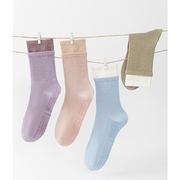 ヨガソックス レディース クルーソックス | PlusNao | 詳細画像10 